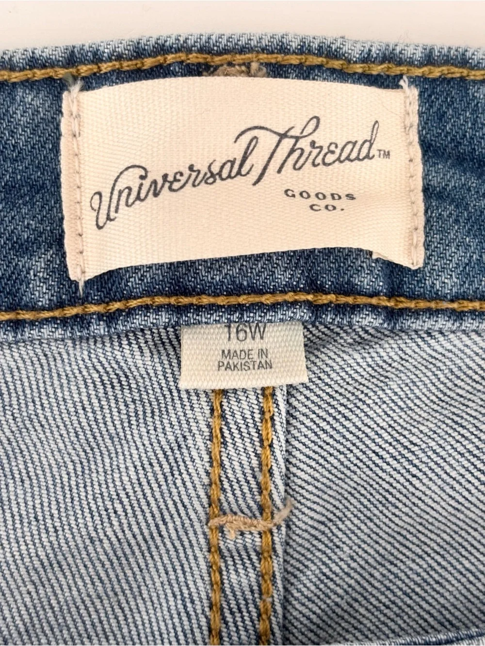 UNIVERSAL THREAD Vintage Stretch Ankle Bootcut Jeans Sz 16W Reg NWT